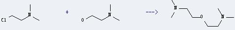 N,N-Dimethylethanolamine can react with (2-chloro-ethyl)-dimethyl-amine to get bis-(2-dimethylamino-ethyl)-ether